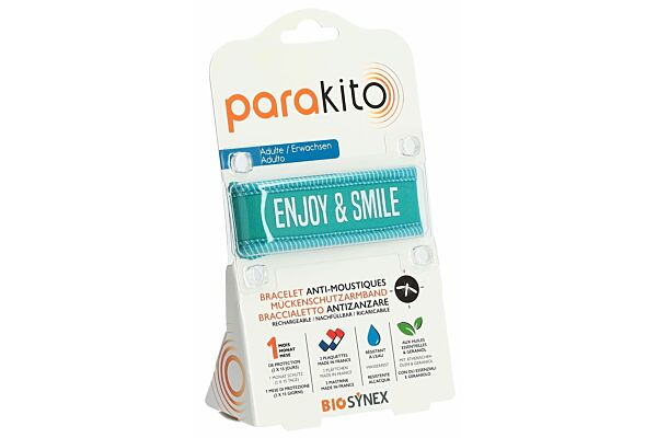 Parakito Armband Erwachsene Enjoy and Smile blau