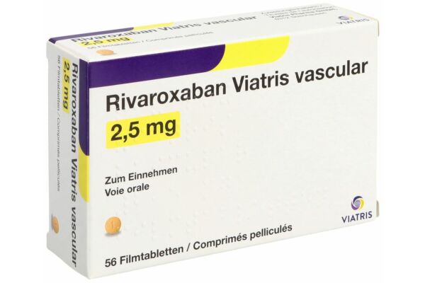 Rivaroxaban Viatris vascular cpr pell 2.5 mg 56 pce