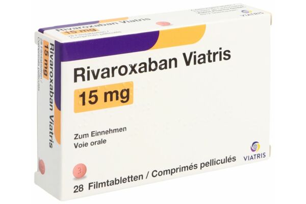 Rivaroxaban Viatris Filmtabl 15 mg 28 Stk