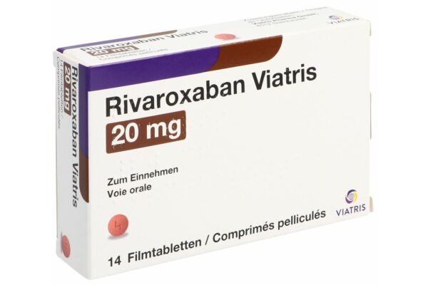 Rivaroxaban Viatris Filmtabl 20 mg 14 Stk