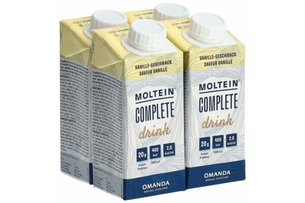 Moltein Complete Drink Vanille 4 Tetra 200 ml