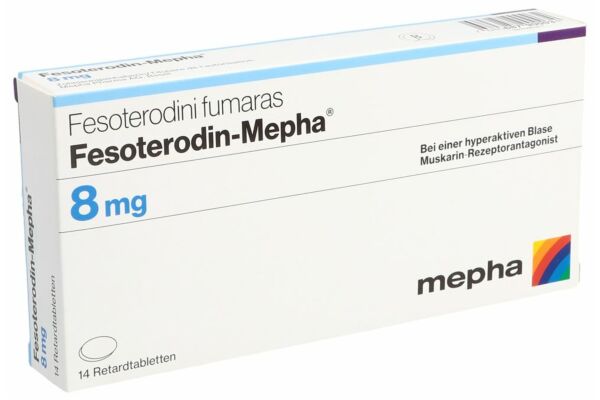 Fesoterodin-Mepha cpr ret 8 mg 14 pce