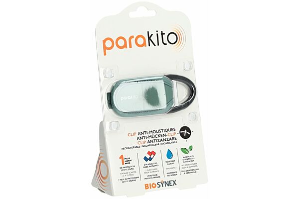 Parakito clips pour poussette ou sac à dos kaki