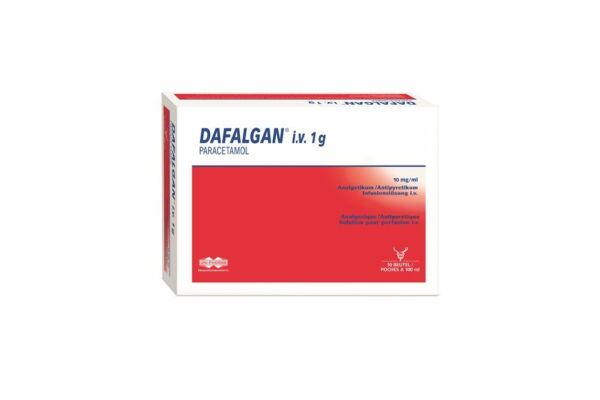 Dafalgan i.v. sol perf 1 g/100ml sach 10 pce