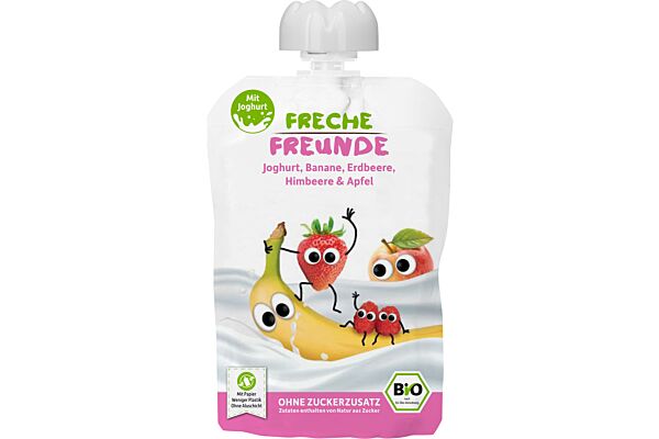 Freche Freunde Quetschmus Joghurt Banane Erdbeere Himbeere Btl 100 g