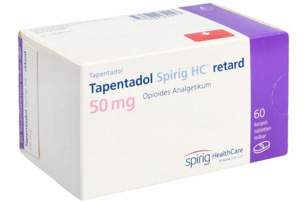 Tapentadol Spirig HC retard Ret Tabl 50 mg 60 Stk