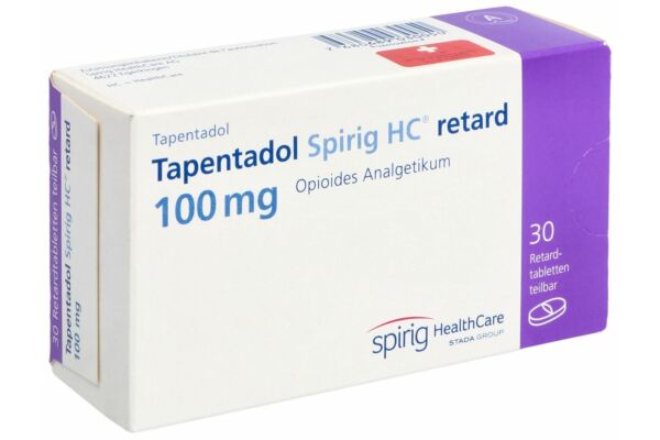 Tapentadol Spirig HC retard Ret Tabl 100 mg 30 Stk