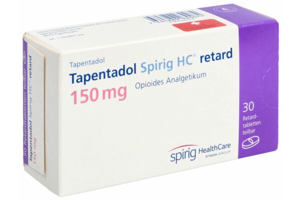 Tapentadol Spirig HC retard Ret Tabl 150 mg 30 Stk