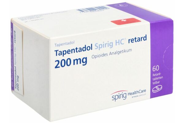 Tapentadol Spirig HC retard Ret Tabl 200 mg 60 Stk