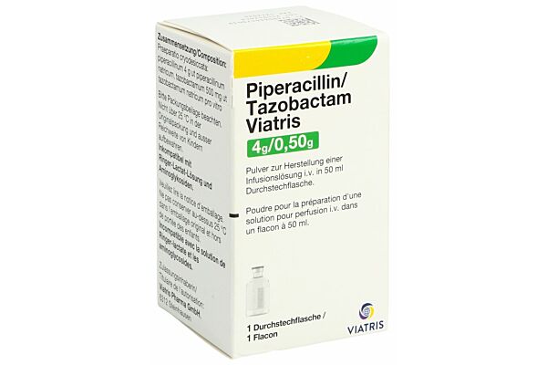 Piperacillin Tazobactam Viatris Trockensub 4 g/0.5 g Durchstf