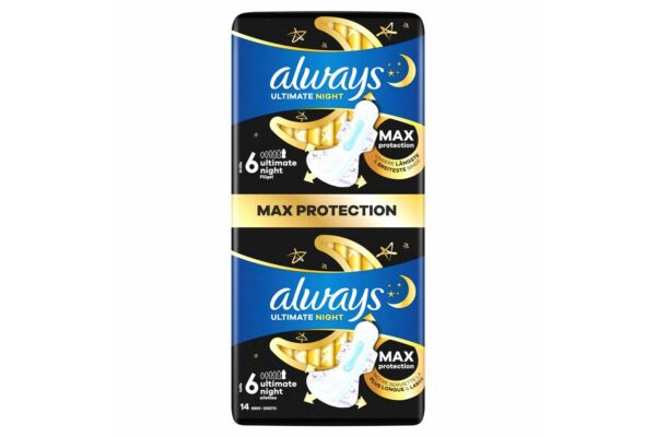 always Ultra Binde Secure Night Extra Lang mit Flügeln BigPack 14 Stk