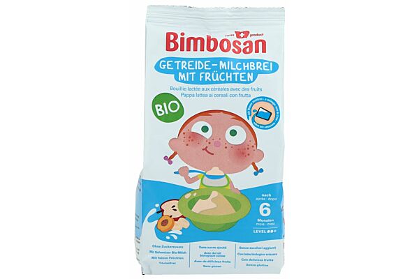 Bimbosan Bio-Getreide-Milchbrei mit Früchten 300 g