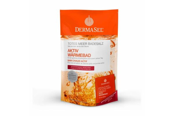 DermaSel Badesalz Aktiv Wärme +20ml Btl 400 g