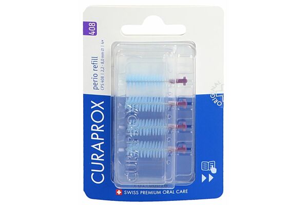 Curaprox CPS 408 Perio refill 4x dunkel violett