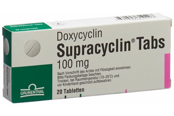 Supracyclin Tabs Tabl 100 mg 20 Stk