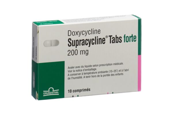 Supracyclin Tabs forte Tabl 200 mg 10 Stk