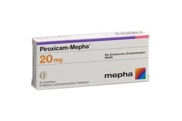 Piroxicam-Mepha Tabl 20 mg 10 Stk