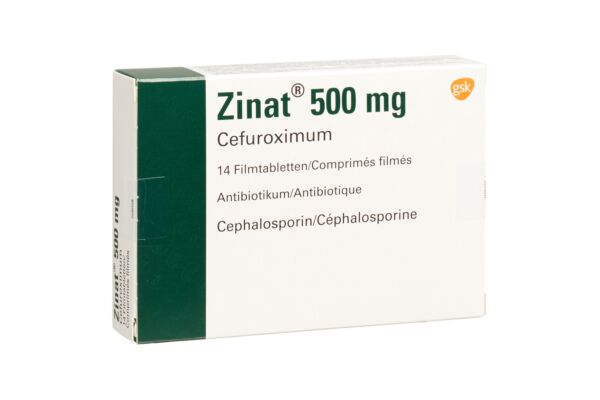 Zinat cpr pell 500 mg 14 pce