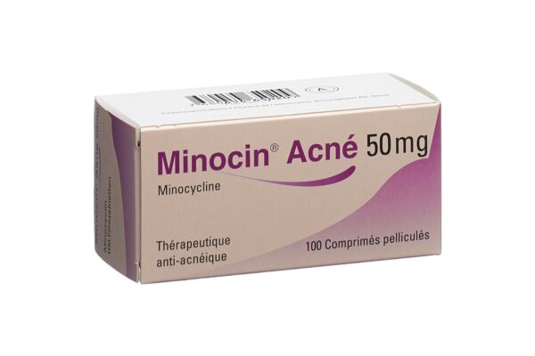 Minocin Akne Filmtabl 50 mg 100 Stk