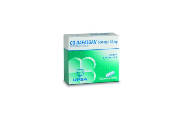 Co-Dafalgan cpr pell 500/30mg 16 pce