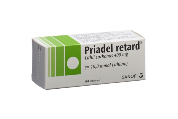 Priadel cpr ret 400 mg retard 100 pce