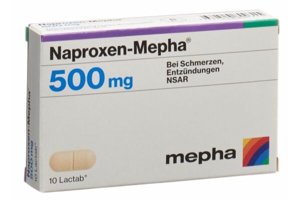 Naproxen-Mepha Lactab 500 mg 10 Stk