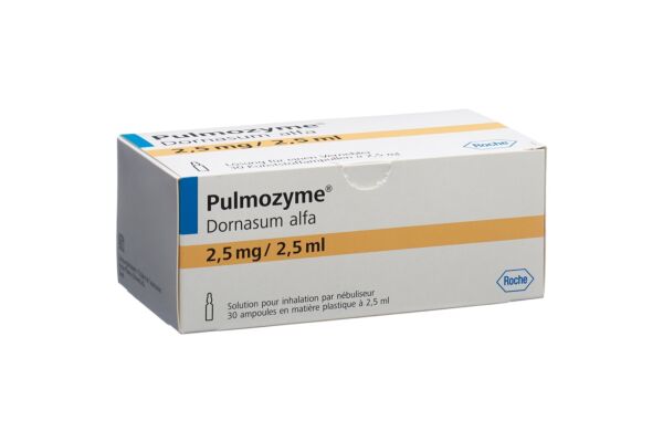 Pulmozyme sol inhal 2.5 mg 30 amp 2.5 ml