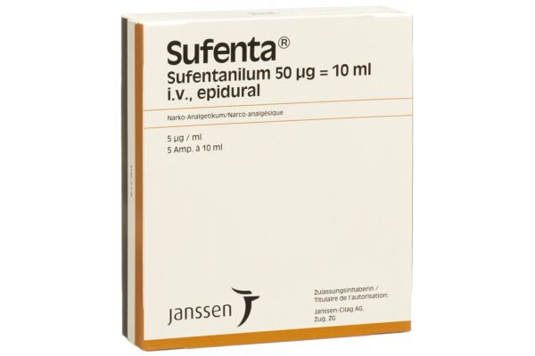 Sufenta Inj Lös 50 mcg/10ml 5 Amp 10 ml