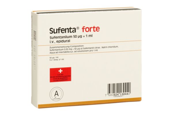 Sufenta forte sol inj 50 mcg/ml 5 amp 1 ml