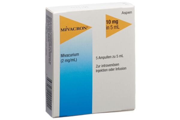 Mivacron Inj Lös 10 mg/5ml 5 Amp 5 ml