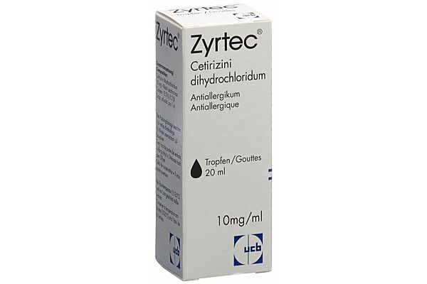 Zyrtec Tropfen 10 mg/ml Fl 20 ml