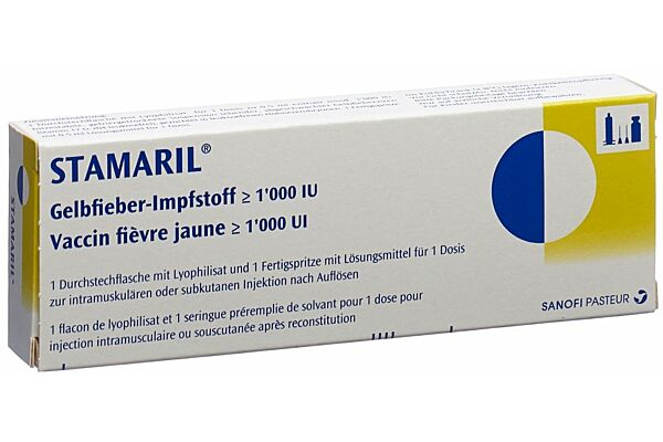 Stamaril vaccin subst sèche avec solvant 0.5 ml flac