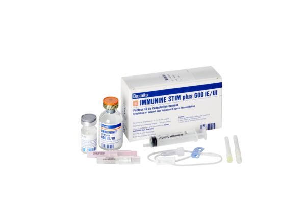 Immunine STIM Plus Trockensub 600 IE mit Solvens Durchstf