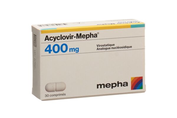 Acyclovir-Mepha Tabl 400 mg 30 Stk