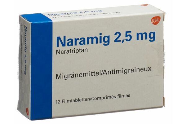 Naramig cpr pell 2.5 mg 12 pce