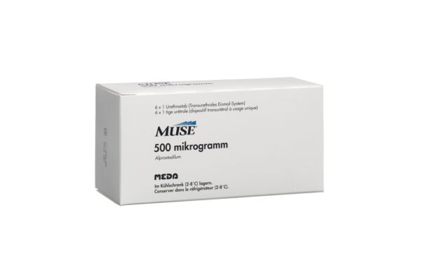 Muse stylo urètre 500 mcg 6 pce