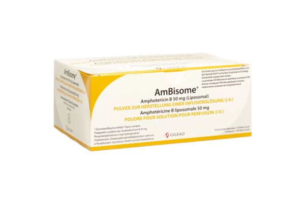 AmBisome Trockensub 50 mg Durchstf 10 Stk