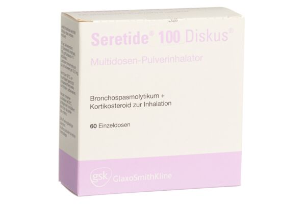 Seretide 100 Diskus Inh Plv 60 Dos