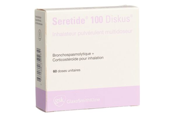 Seretide 100 Diskus Inh Plv 60 Dos