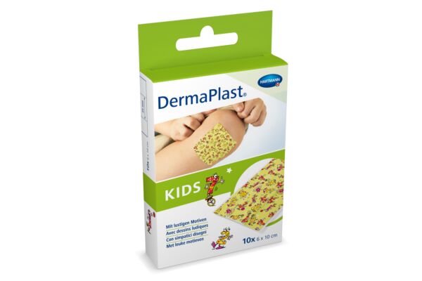 DermaPlast Kids Schnellverband 6x10cm Plastik 10 Stk