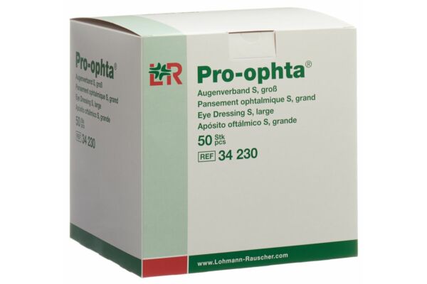 Pro-ophta S Augenverband L durchsichtig 50 Stk