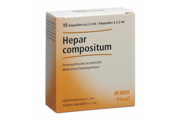 Hepar compositum Heel Inj Lös 10 Amp 2.2 ml