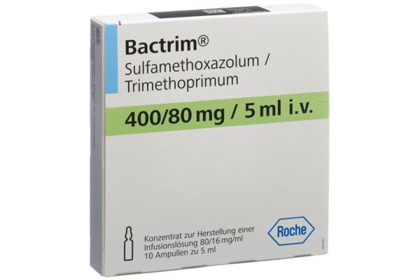 Bactrim conc perf 400/80mg à diluer pour perfusion 10 amp 5 ml