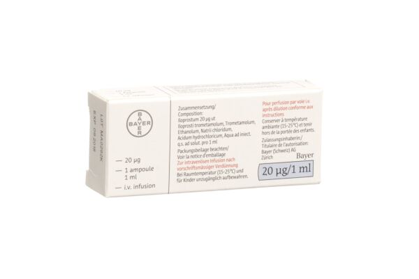 Ilomedin conc perf 20 mcg/ml i.v. amp 1 ml