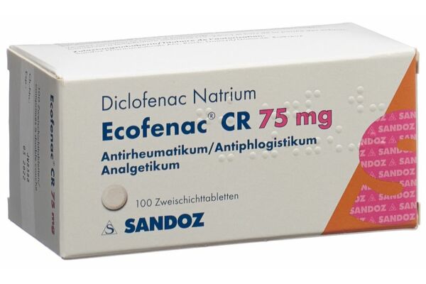 Ecofénac CR cpr 75 mg 100 pce