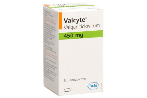 Valcyte cpr pell 450 mg bte 60 pce