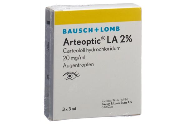 Arteoptic LA gtt opht 2 % 3 fl 3 ml