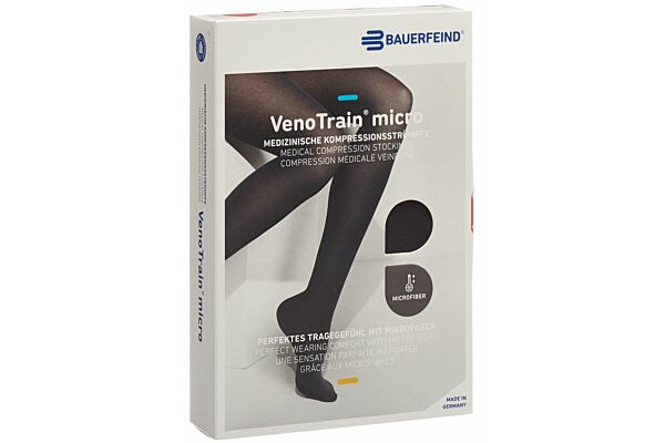 VENOTRAIN MICRO A-T KKL2 L normal/short geschlossene Fussspitze schwarz