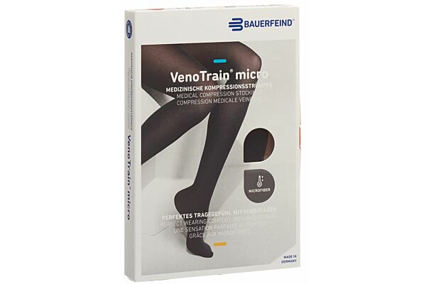 VENOTRAIN MICRO A-D CCL2 L normale/short pied fermé noir 1 paire