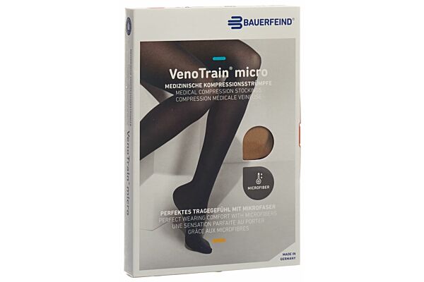 VENOTRAIN MICRO A-D KKL2 M plus/long geschlossene Fussspitze caramel 1 Paar